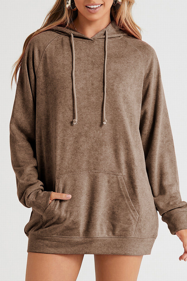 Drawstring Long Sleeve Oversize Hoodie | Hanalas