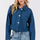 bytos Button Down Cropped Denim Jacket with Patch Pockets | Hanalas