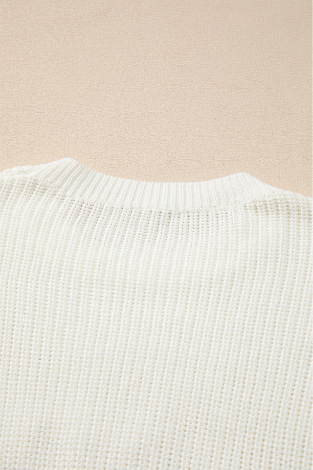 MERRY & BRIGHT Round Neck Sweater | Hanalas