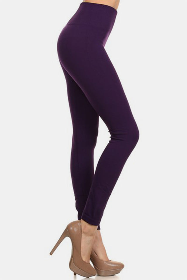 Yelete Seamless High Waist Fleece Leggings | Hanalas