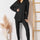 Basic Bae Full Size Notched Long Sleeve Top and Pants Set | Hanalas