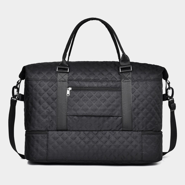 Diamond Grid Oxford Cloth Oversize Travel Bag | Hanalas