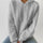 Drawstring Drop Shoulder Long Sleeve Hoodie | Hanalas