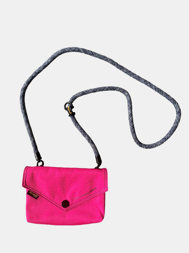 Himawari Solid Color Envelope Shape Crossbody Bag with Removable Strap | Hanalas