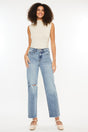 Kancan Ultra High Rise Distressed Straight Jeans | Hanalas