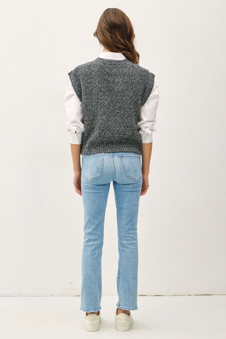 Be Cool Cable Knit V-Neck Sweater Vest Trendsi Hanalas