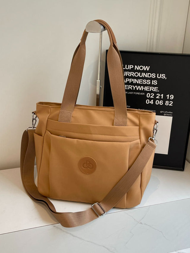 Nylon Solid Color Tote Bag Trendsi Hanalas