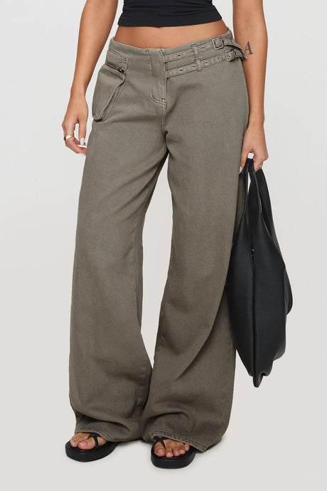 Wide Leg Jeans with Pockets | Hanalas