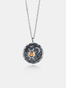 Alloy Inland Zircon Sun & Moon Necklace | Hanalas