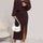 Open Front Long Sleeve Cardigan and Side Slit Cami Dress Set Trendsi Hanalas