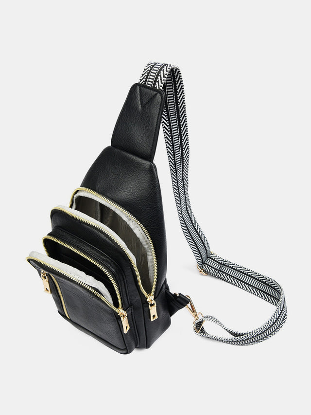 PU Leather Adjustable Strap Crossbody Bag Trendsi Hanalas