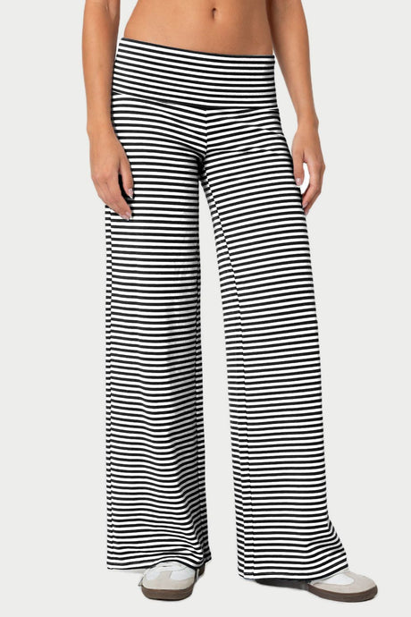 Striped Wide Leg Pants | Hanalas
