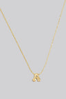 Fame Gold Dipped Bubble Letter Pendant Necklace