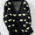 Heart V-Neck Button Up Long Sleeve Cardigan | Hanalas