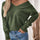 Perfee Twisted V-Neck Long Sleeve Sweatshirt | Hanalas