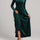 Square Neck Long Sleeve Velvet Dress | Hanalas