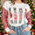 Sequin Nutcracker Round Neck Long Sleeve Sweatshirt | Hanalas