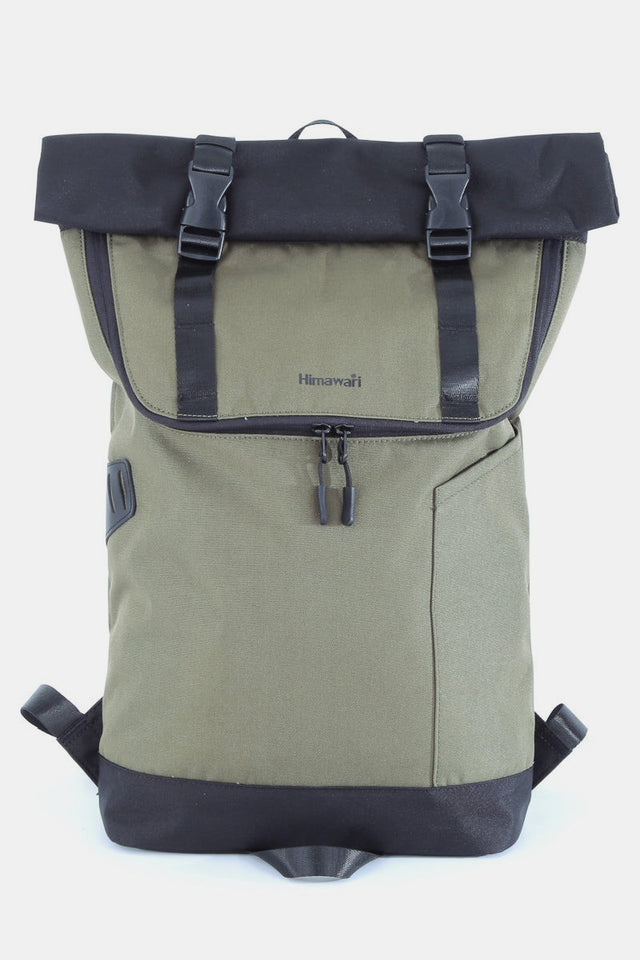 Himawari Contrast Waterproof Canvas Backpack Bag | Hanalas