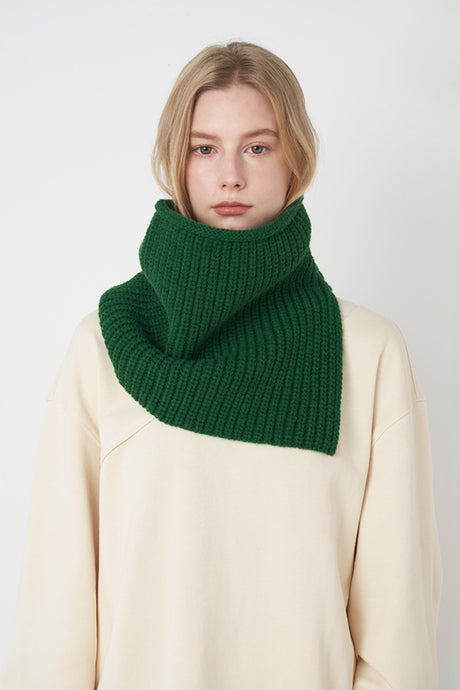 Slit Pullover Knit Scarf | Hanalas