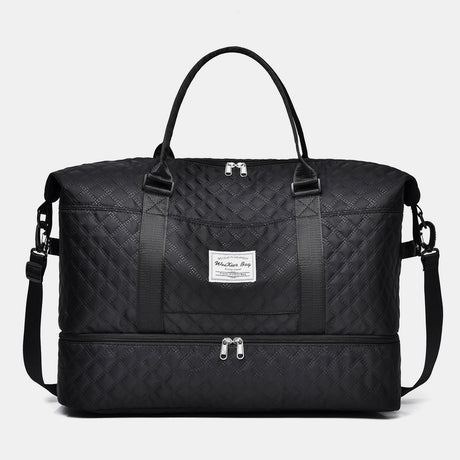 Diamond Grid Oxford Cloth Oversize Travel Bag | Hanalas