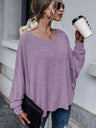 Full Size Double Tie Drop Shoulder Long Sleeve T-Shirt | Hanalas