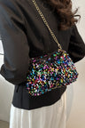 Sequin Removable Strap Shoulder Bag | Hanalas