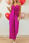 Tied Tube Wide Leg Jumpsuit | Hanalas