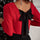 Bowknot V-Neck Long Sleeve Blouse Trendsi Hanalas