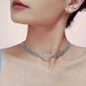 Titanium Steel Zircon Necklace Trendsi Hanalas