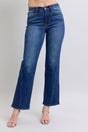 Judy Blue Full Size Side Seam Detail Straight Jeans with Pockets | Hanalas