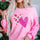 Valentine’s Day Sequin Heart Long Sleeve Sweatshirt | Hanalas