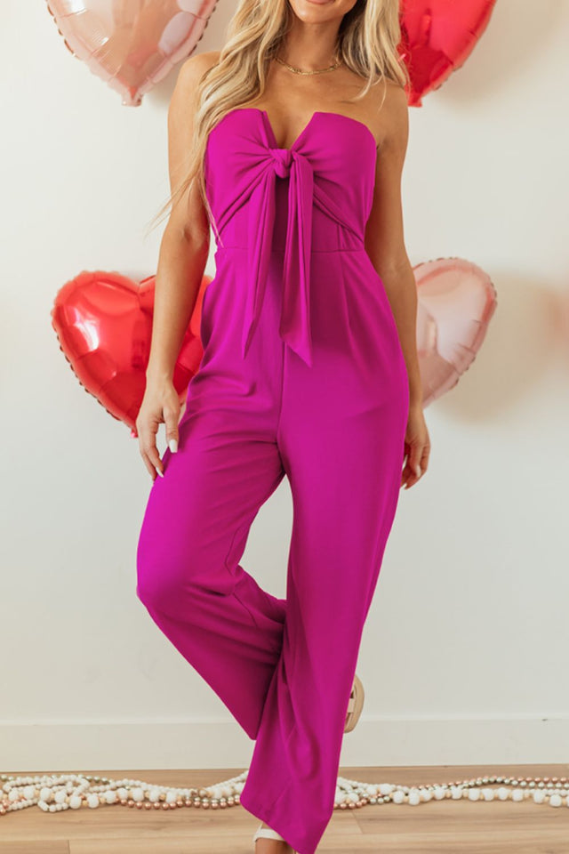 Tied Tube Wide Leg Jumpsuit | Hanalas