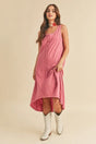 Aemi + Co High-Low Hem Scoop Neck Midi Tank Dress | Hanalas