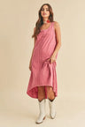 Aemi + Co High-Low Hem Scoop Neck Midi Tank Dress | Hanalas