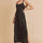 Aemi + Co Ruched Side Slit Cutout Back Maxi Cami Dress | Hanalas