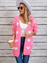 Angel Wings Heart Open Front Long Sleeve Cardigan Trendsi Hanalas