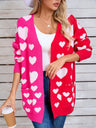 Angel Wings Heart Open Front Long Sleeve Cardigan Trendsi Hanalas