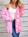 Angel Wings Heart Open Front Long Sleeve Cardigan Trendsi Hanalas