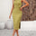 Back Tie Sleeveless Slit Midi Dress | Hanalas