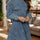 Back Zip Round Neck Long Sleeve Dress | Hanalas