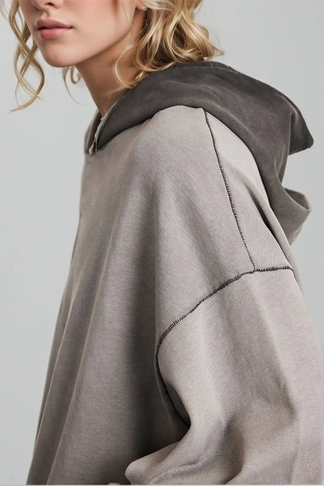 Basic Bae Drop Shoulder Long Sleeve Hoodie with Kangaroo Pocket | Hanalas