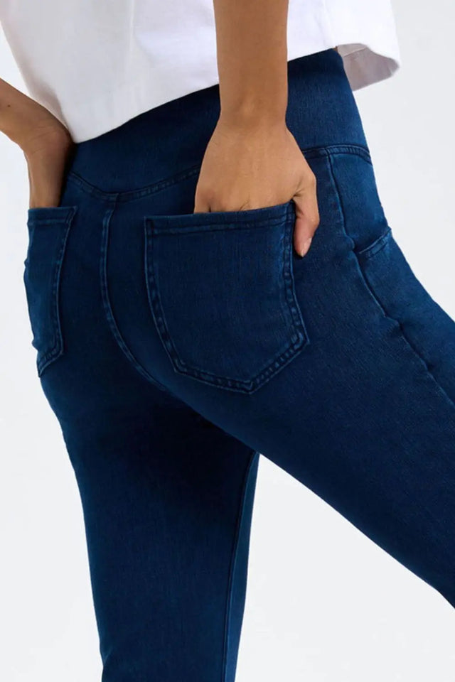 Basic Bae Pocketed Highly Stretchy Bootcut Jeans | Hanalas