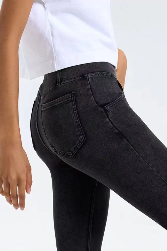 Basic Bae Pocketed Highly Stretchy Bootcut Jeans | Hanalas