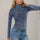 Basic Bae Pocketed Turtleneck Zip Up Denim Top | Hanalas