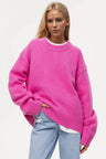 Basic Bae Round Neck Dropped Shoulder Sweater Trendsi Hanalas