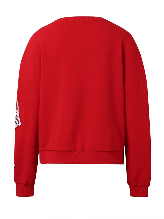 Basketball Round Neck Long Sleeve Sweatshirt Trendsi Hanalas