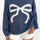 Bow Graphic Round Neck Long Sleeve Sweater Trendsi Hanalas