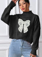 Bow Turtleneck Long Sleeve Sweater Trendsi Hanalas