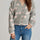 Bow V-Neck Button Down Long Sleeve Cardigan Trendsi Hanalas