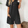 Button Detail Collared Neck Short Sleeve Romper | Hanalas